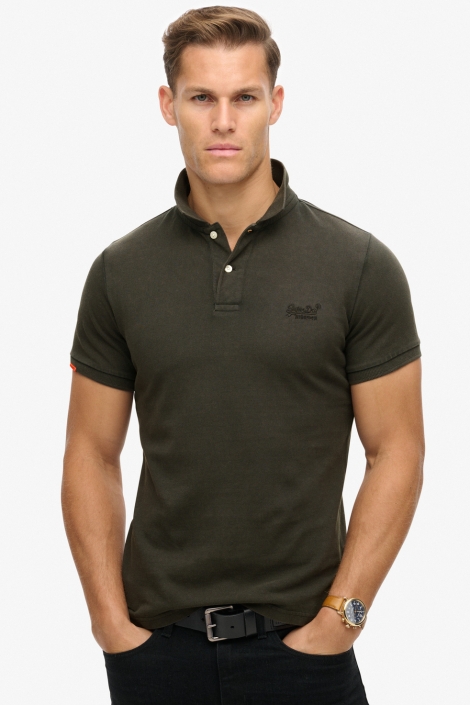 Superdry destroyed polo shirt